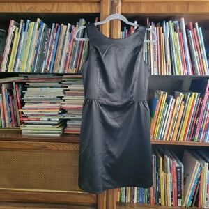 GAP Satin Little Black Dress, Size 2. Cocktail Dress With Pockets!